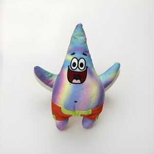 Patrick Star Tie Dye Plush: Spongebob Cartoon Toy Stuffed Soft Plush GUC